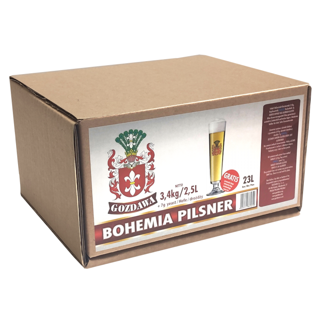 Gozdawa Expert 3.4kg Bohemia Pilsner Beer Kit Balliihoo