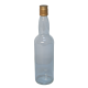 Spirit Bottles - 700ml Clear Glass With Pre Fitted Metal Screw Cap - Pack Of 15