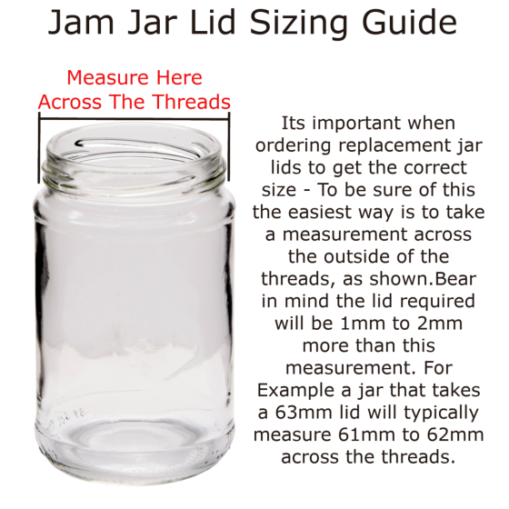 43mm Twist On Jam Jar Lids - Black - Pack Of 12