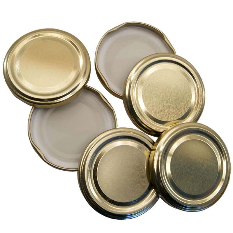 43mm Twist On Jam Jar Lids Gold Pack Of 6 Balliihoo 43mm-twist-on-jam-jar-lids-gold-pack-of-6-balliihoo