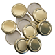 82mm Twist On Jam Jar Lids - Gold - Pack Of 12