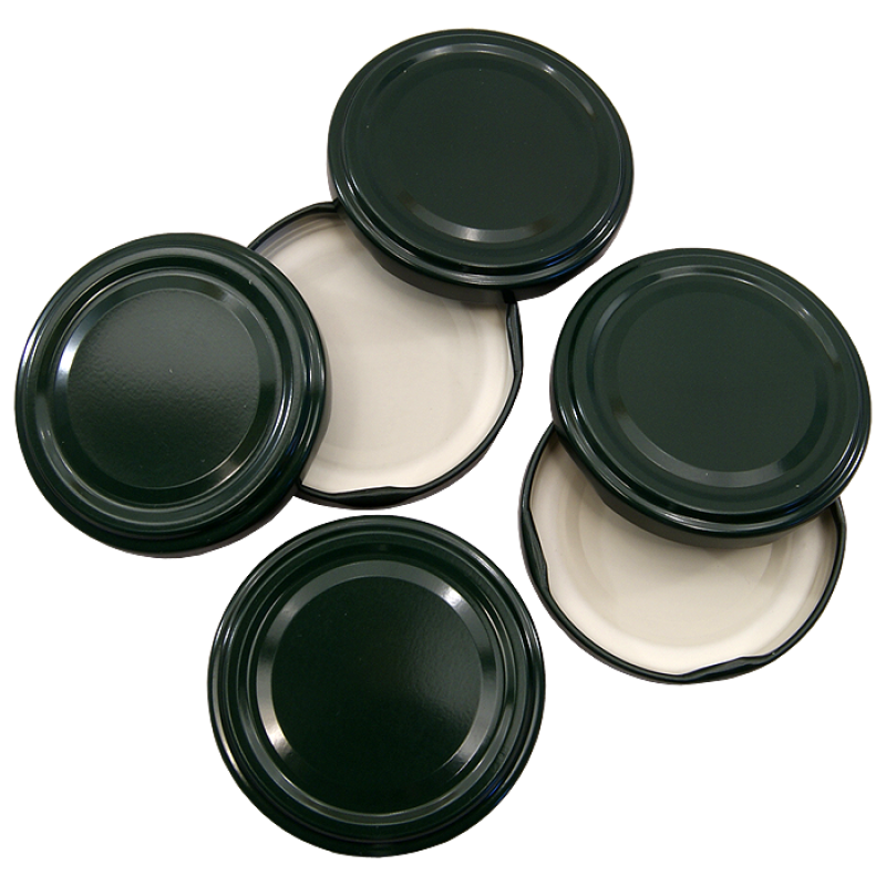 63mm Twist On Jam Jar Lids Green Pack Of 6 Balliihoo