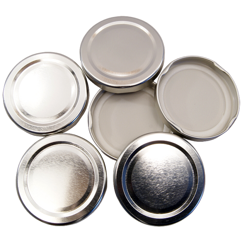 58mm Twist On Jam Jar Lids Silver Pack Of 6 Balliihoo