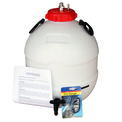 King Keg Bottom Tap 5 Gallon Pressure Barrel With Balliihoo Cap & Pressure Indicator