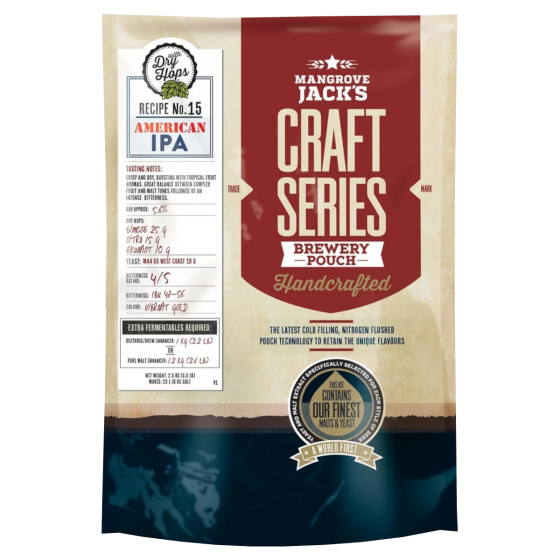 Mangrove Jacks Craft Series American IPA With Dry Hops - 2.5kg - 23L / 40 Pint