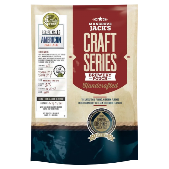 Mangrove Jacks Craft Series American Pale Ale With Dry Hops - 2.5kg - 23L / 40 Pint