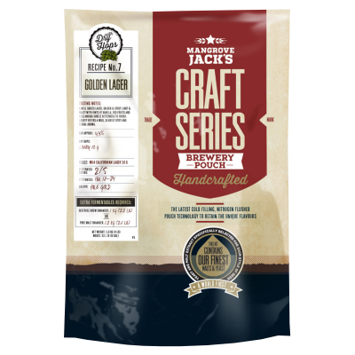 Mangrove Jacks Craft Series Golden Lager With Dry Hops - 1.8kg - 23L / 40 Pint