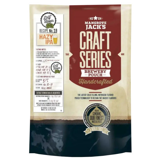 Mangrove Jacks Craft Series Hazy IPA With Dry Hops - 2.5kg - 18L / 31 Pint