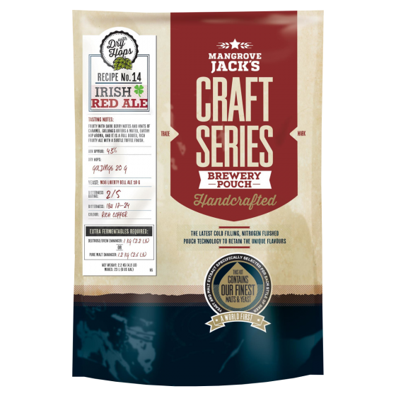 Mangrove Jacks Craft Series Irish Red Ale With Dry Hops - 2.2kg - 23L / 40 Pint