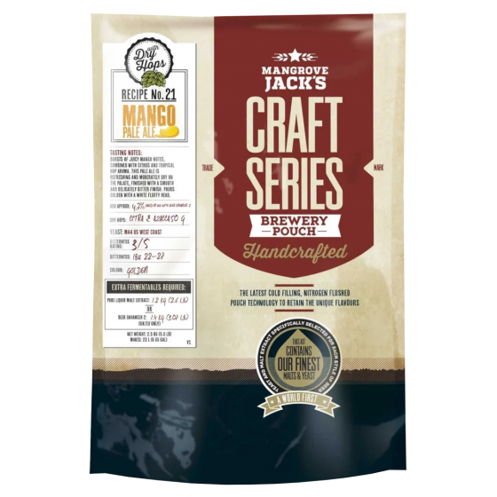 Mangrove Jacks Craft Series Mango Pale Ale With Dry Hops - 2.5kg - 23L / 40 Pint