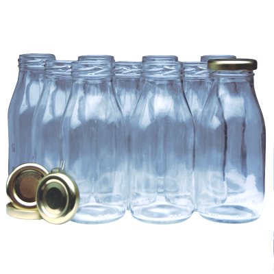 Traditional Apple / Orange Juice Bottle With Twist Lid - 250ml  x 12