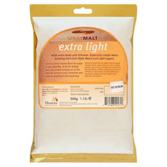 Muntons Spraymalt Extra Light 500g