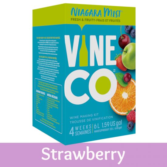 Niagara Mist 30 Bottle Light Wine Ingredient Kit - Strawberry