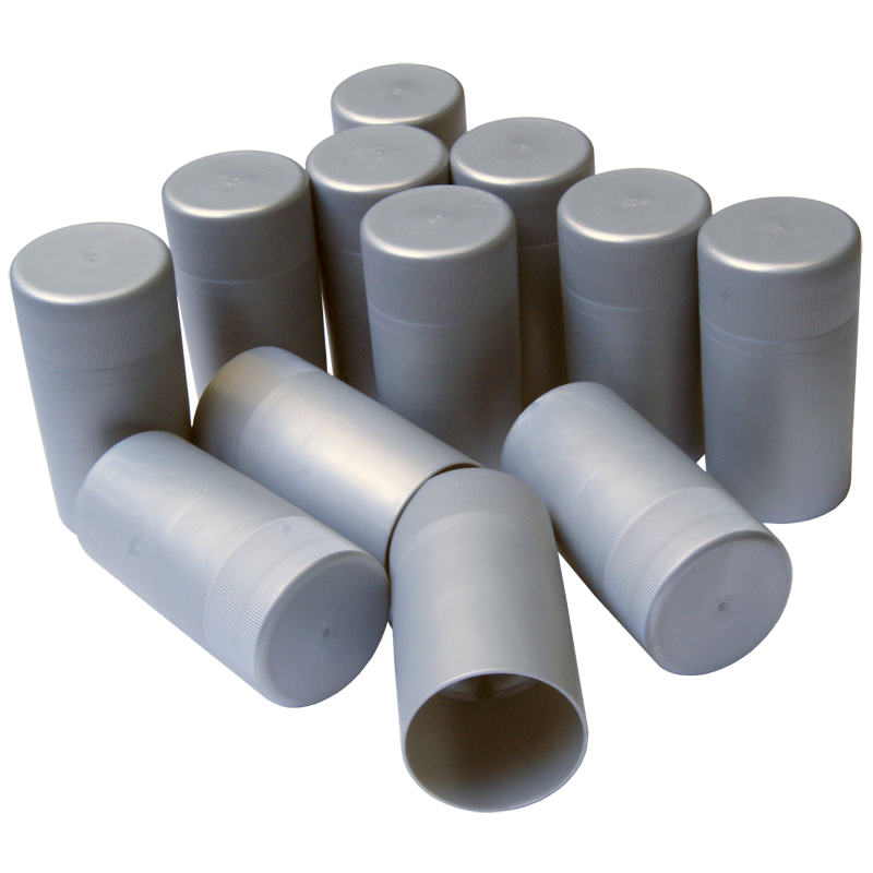 Novatwist Plastic Screw Caps For Wine Bottles Silver Pack Of 12