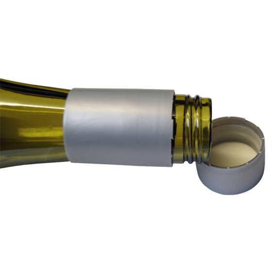 Novatwist Plastic Screw Caps For Wine Bottles - Silver - Pack Of 12
