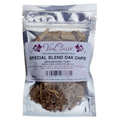 VinClasse Oak Chips - Special Blend Medium To Dark Toast - 30g Sachet