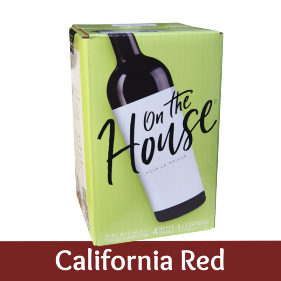 On The House - 30 Bottle Wine Ingredient Kit - California Red