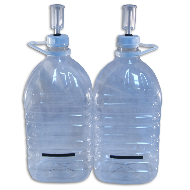 5 Litre (1 Gallon) Pet Plastic Demijohn With Airlock & Lcd Temp