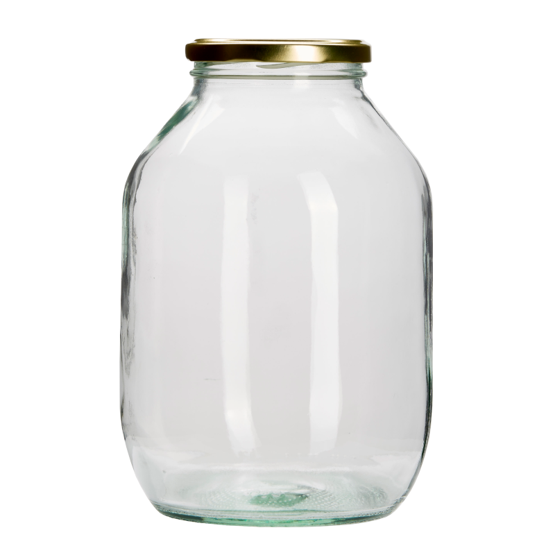 Half Gallon Pickle Jar With Gold Twist Off Lid Balliihoo