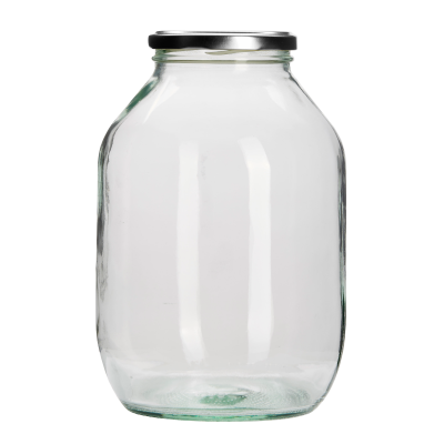 Half Gallon Pickle Jar With Silver Twist Off Lid
