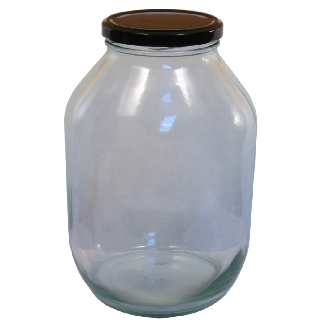 Half Gallon Pickle Jar With Black Twist Off Lid Balliihoo