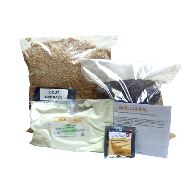Balliihoo Practically Obsidian Milk Stout - All Grain / Full Mash Beer Kit - 40 Pint