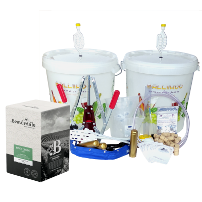 Premium 30 Bottle Wine Making Set With Pinot Grigio Ingredient Kit