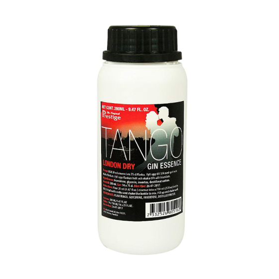 SPECIAL OFFER - Prestige Tango London Dry Gin Essence 280ml - Short BBE