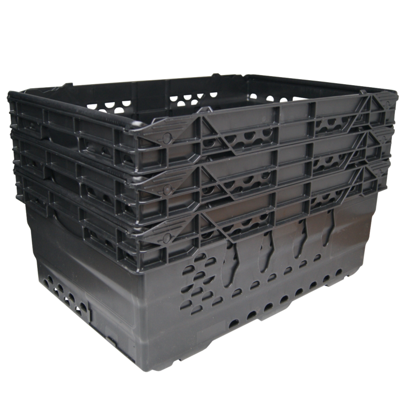 Heavy Duty Stacking & Nesting Storage Crate (large) Balliihoo