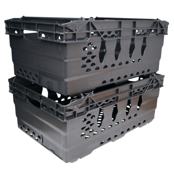 Heavy Duty Stacking & Nesting Storage Crate - (Large)