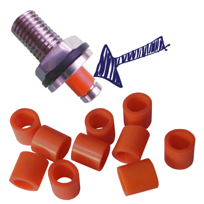 Hambleton Bard Orange Rubbers For Inlet Only Old Type Valve - Pack Of 10