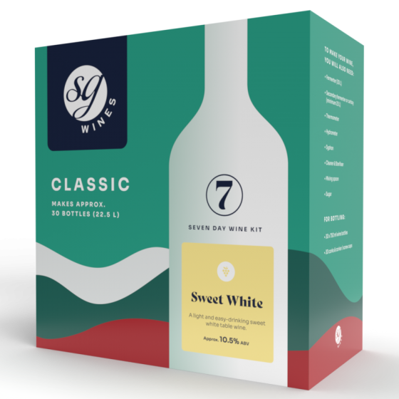 SG Wines Classic 30 Bottle - Sweet White Wine Ingredient Kit (Formerly Solomon Grundy)