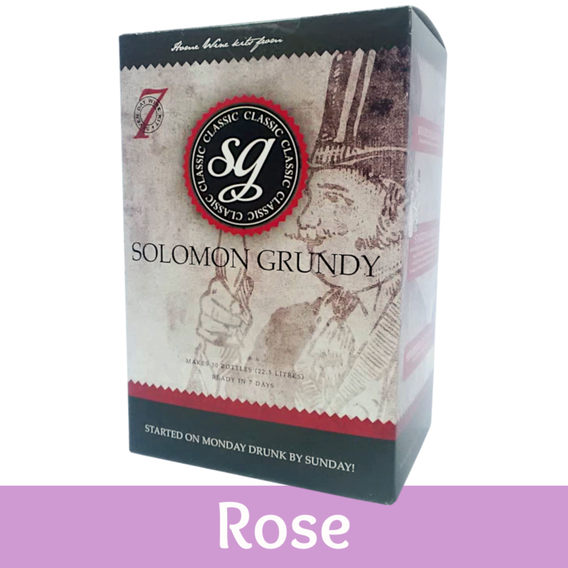 Solomon Grundy Classic 30 Bottle Rose Wine Ingredient Kit Balliihoo