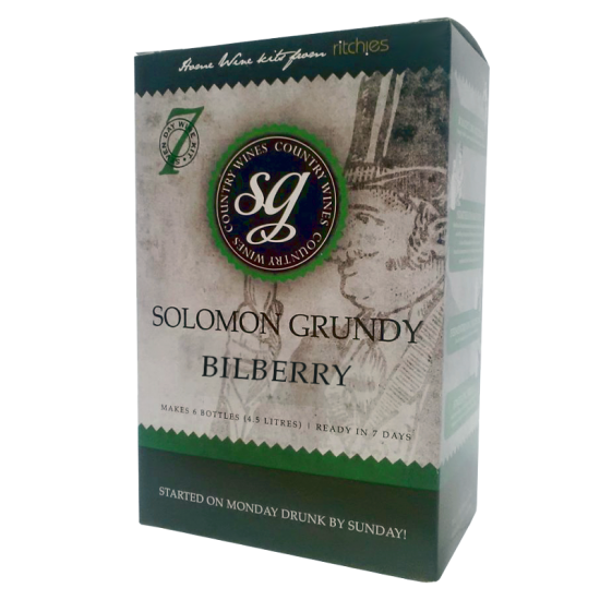 Solomon Grundy Country 6 Bottle Bilberry Fruit Wine