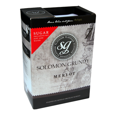 Solomon Grundy Platinum 30 Bottle - Merlot