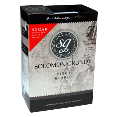 Solomon Grundy Platinum 30 Bottle - Pinot Grigio