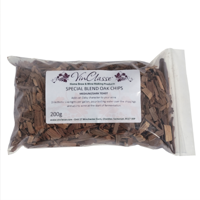 VinClasse Oak Chips - Special Blend Medium To Dark Toast - Large 200g Sachet