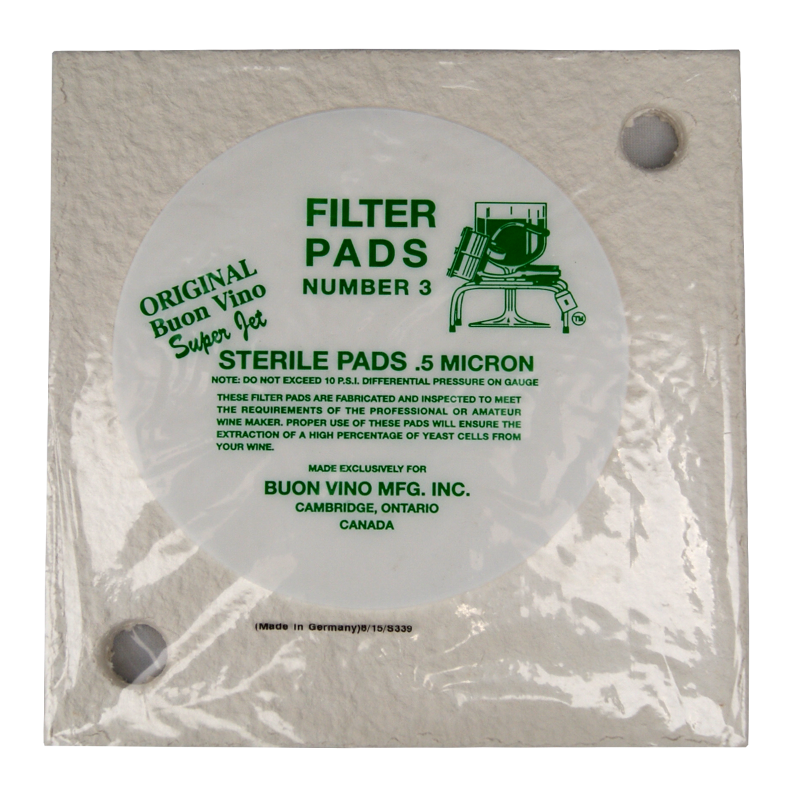 Buon Vino Super Jet Sterile Filter Pads No3 Pack Of 3 Balliihoo