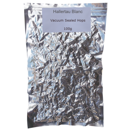 100g Vacuum Foil Packed - Hallertau Blanc Whole Leaf Hops