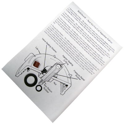 Seal Set For S30 Co2 Pressure Top Up Valves - Replacement Rubbers