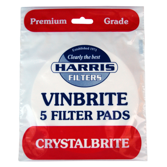 Pack Of 5 Harris Premium Grade Crystalbrite Pads To Fit Mk 3 Vinbrite Filter