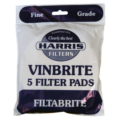 Pack Of 5 Harris Fine Grade Filtabrite Pads To Fit Mk 3 Vinbrite Filter