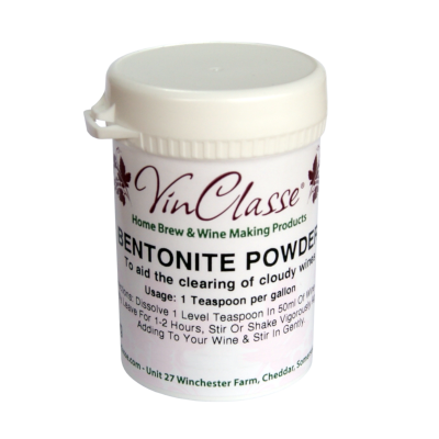 VinClasse Bentonite Powder 100 Gram Tub