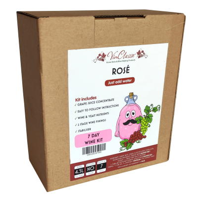 VinClasse Rose 6 Bottle - 7 Day - Wine Ingredient Kit