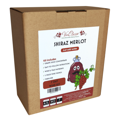 VinClasse Shiraz/Merlot 6 Bottle - 7 Day - Wine Ingredient Kit