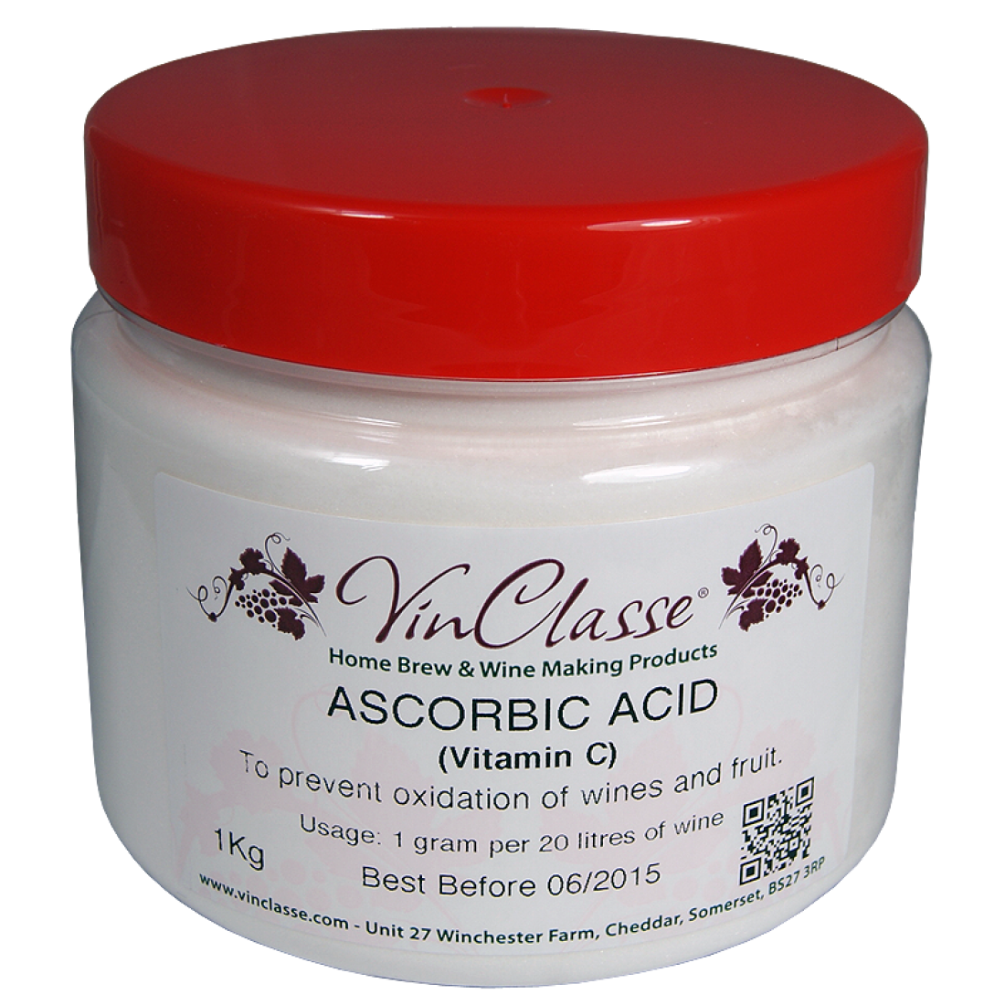 Vinclasse Ascorbic Acid 1kg Tub Balliihoo