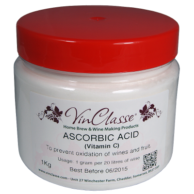 VinClasse Ascorbic Acid 1kg Tub