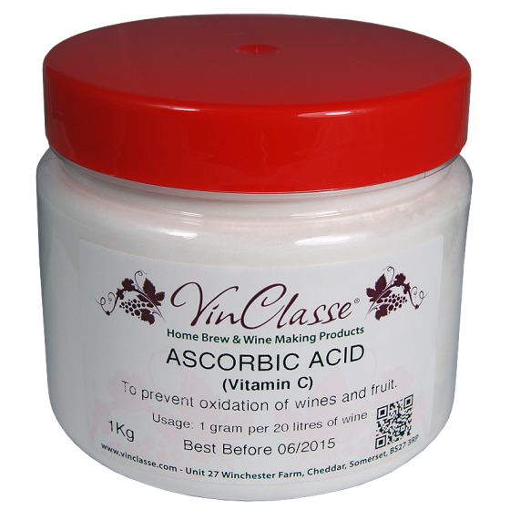 VinClasse Ascorbic Acid 1kg Tub