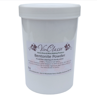 VinClasse Bentonite Powder 1kg Tub