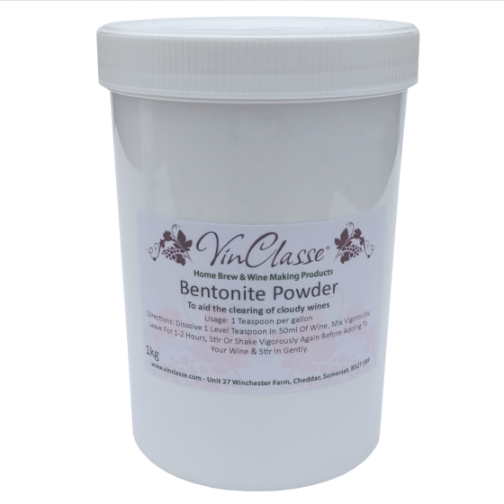 VinClasse Bentonite Powder 1kg Tub